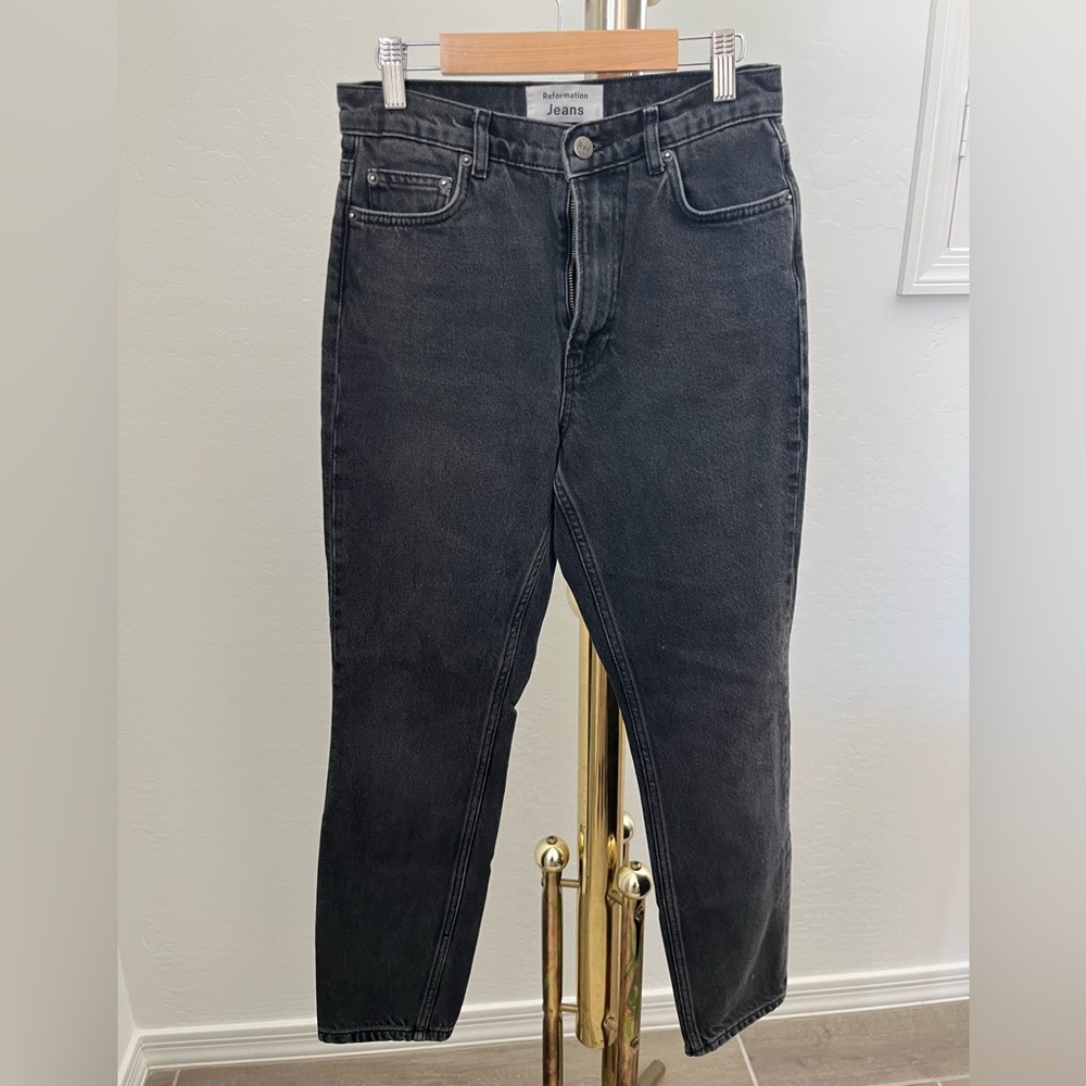 Reformation Black Seine Jeans